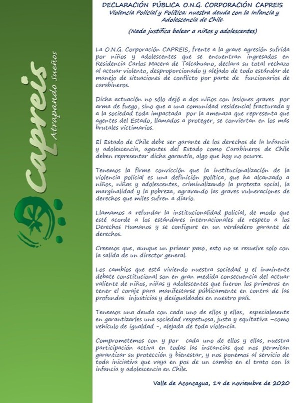 Declaracion baleo nna talacahuano